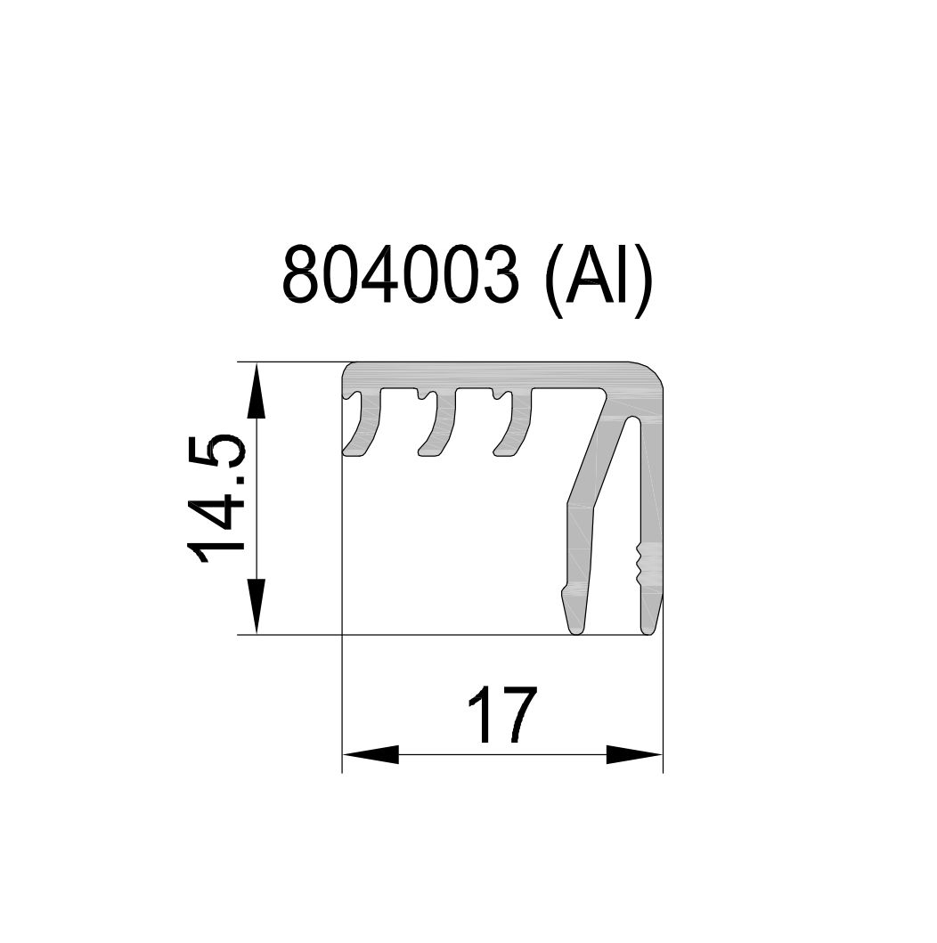 Алюмінієвий профіль 804 003