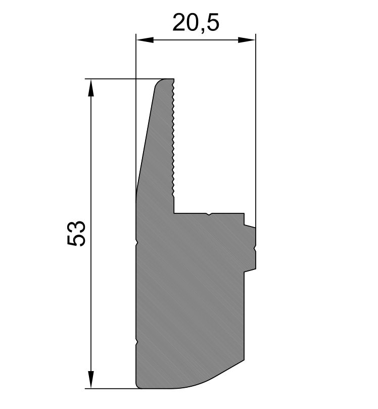 803 019 Алюмінієвий профіль