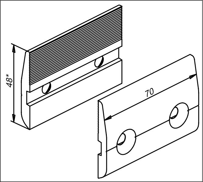 803 D05 Притиск скла фронтальний