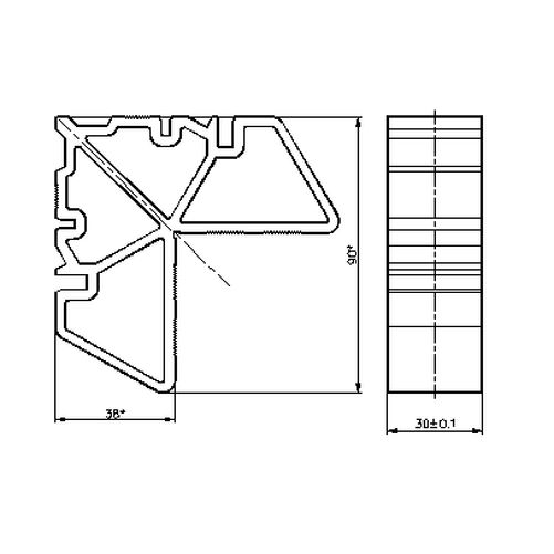 360 D01 Вкладиш для полотна дверей