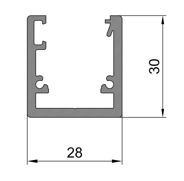 803 024 Алюмінієвий профіль