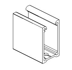 Опора стойки 381 D02 00 | изготовленна из профиля А0102100