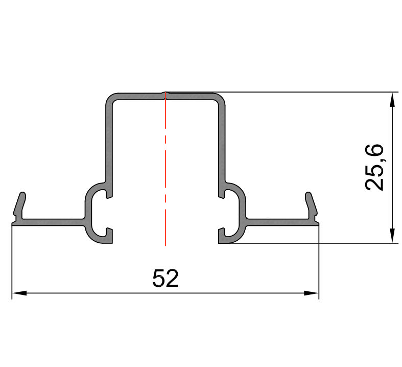 803 025 Алюмінієвий профіль