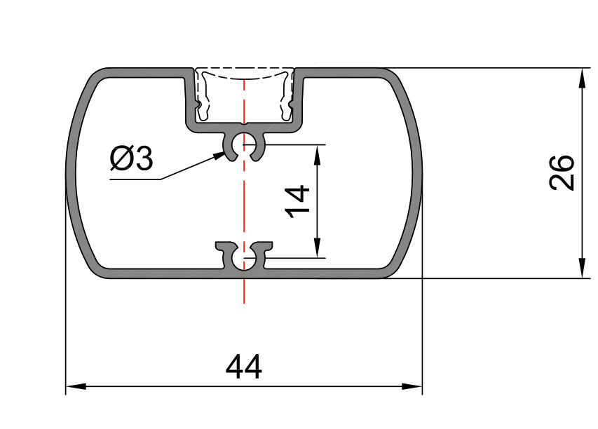 803 017 Алюмінієвий профіль