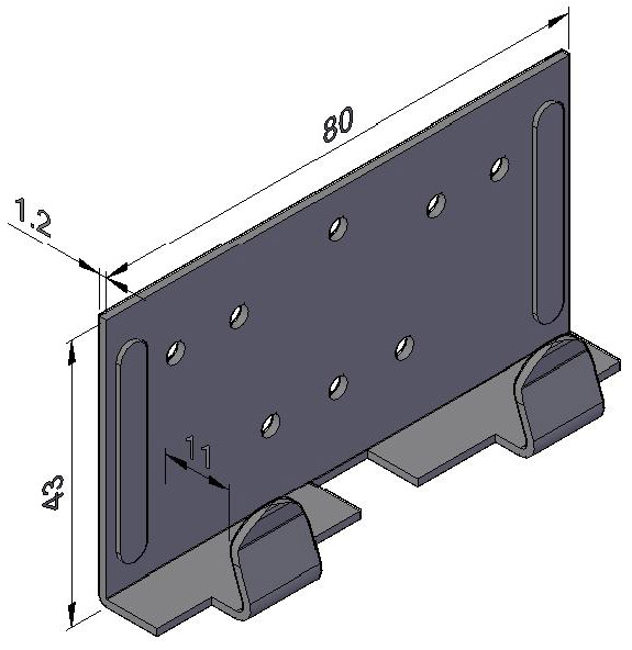 КЛЯММЕР ФАСАДНЫЙ D09 043 01