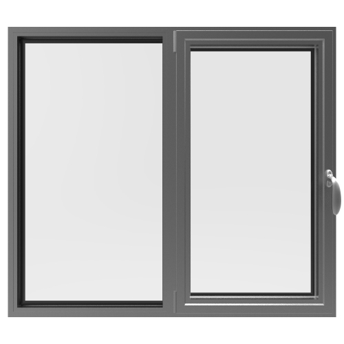 Алюминиевое двустворчатое окно с поворотно-откидной и глухой створками | Talisman TS65