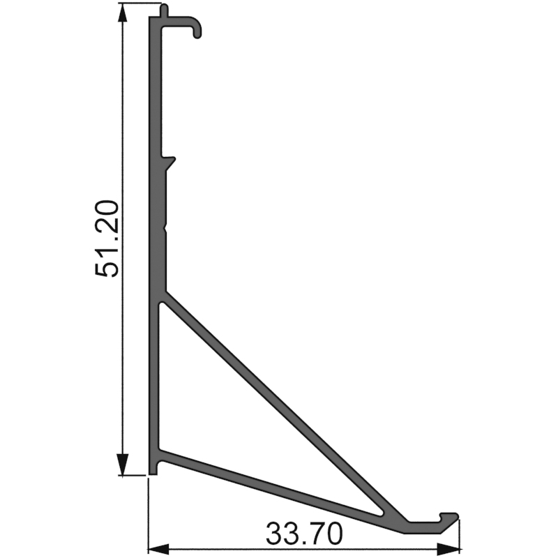 Алюминиевый профиль 800 112 | держатель ламели 800111