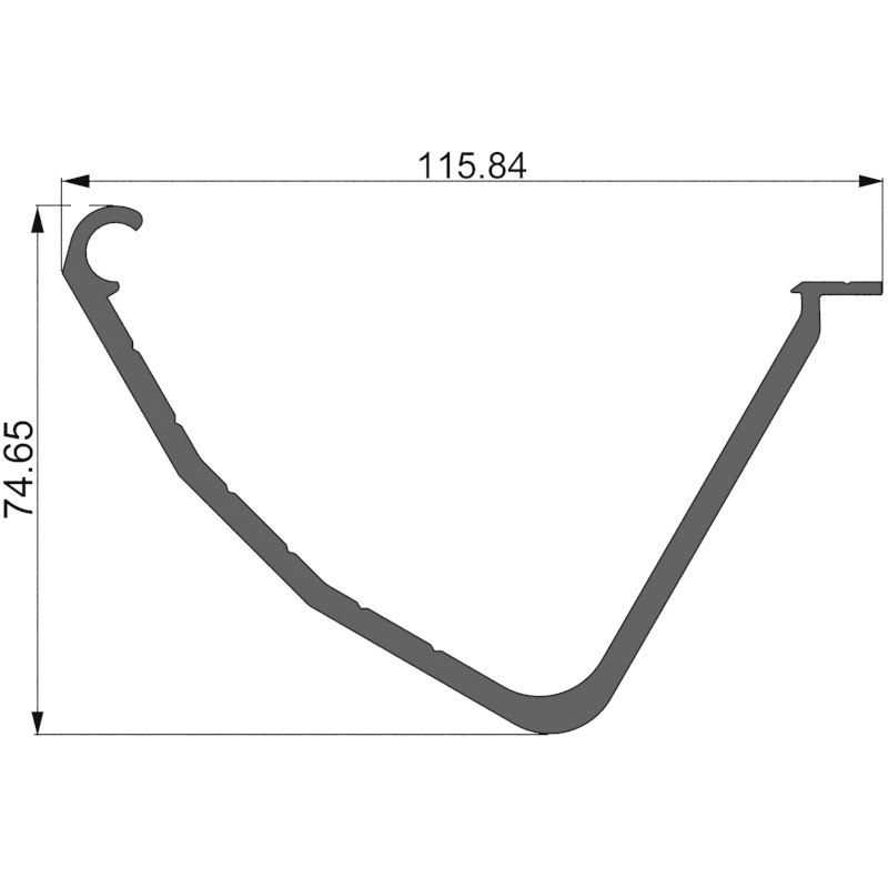 Алюминиевый профиль 800 114 | держатель ламели 800113
