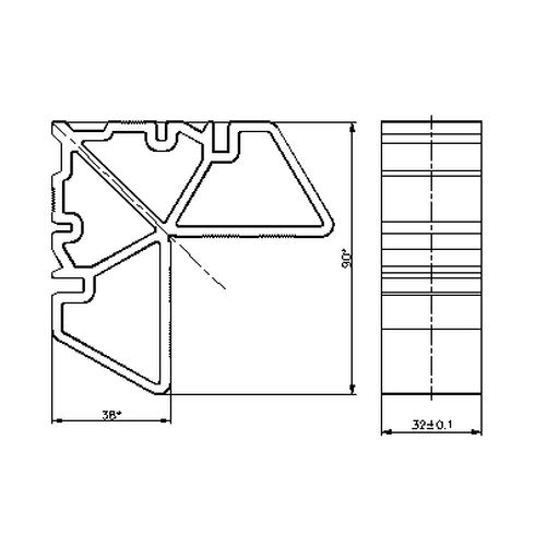360 D02 Вкладиш для рами дверей