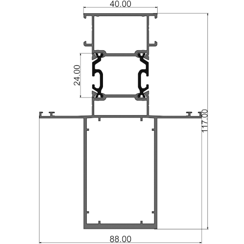 Стойка витражная 315 С07