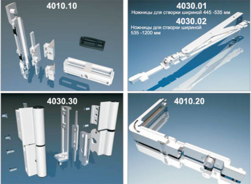 4030.00 ГАРНИТУРА ДЛЯ ПОВОРОТНО-НАКЛОННОЙ СТВОРКИ