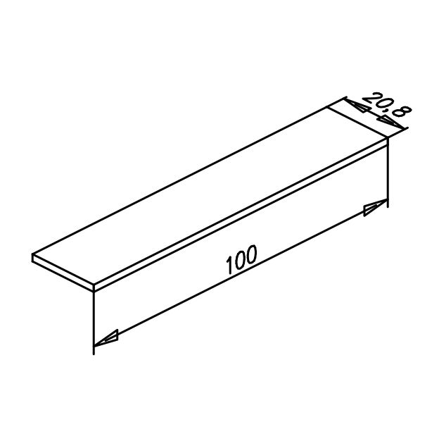 803 D20 00 Полоса з’єднувальна для перил