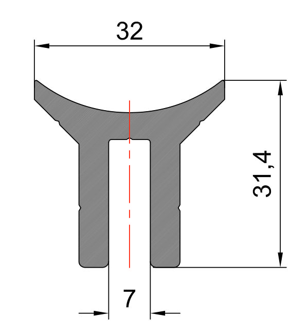 803 018 Алюмінієвий профіль