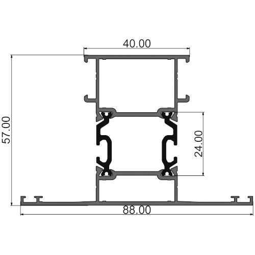 Импост 88 мм 315 С08