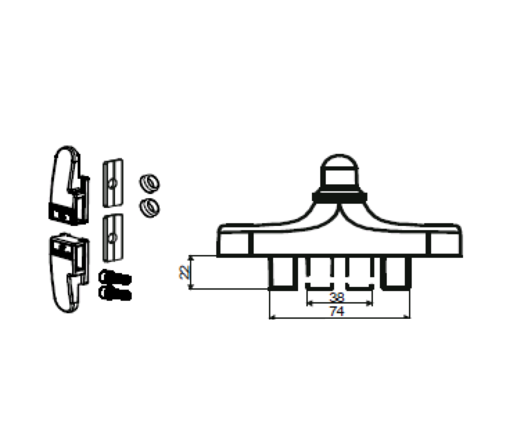 МЕХАНИЗМ РУКОЯТКИ С АКСЕССУАРАМИ 1106.80