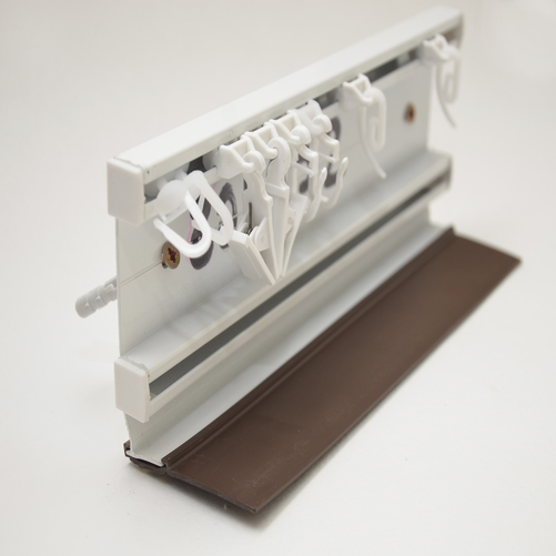 КАРНИЗ АЛЮМИНИЕВЫЙ ПОТОЛОЧНЫЙ ДВУХРЯДНЫЙ БЕЛЫЙ 3 М 801052