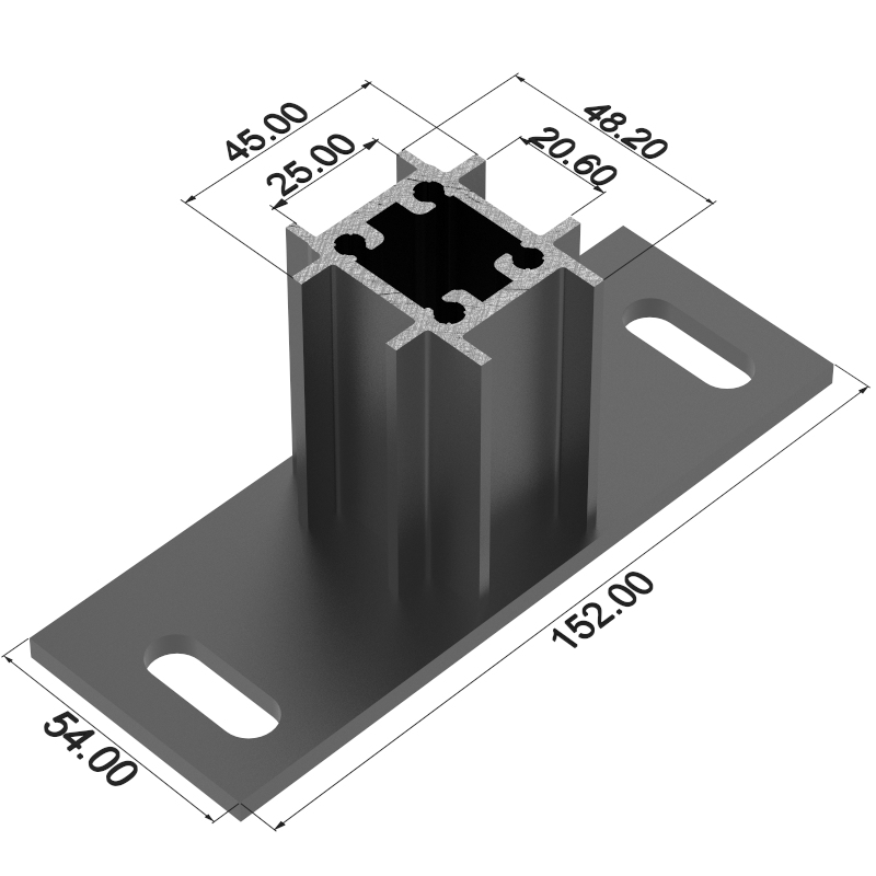 Опора малая нижняя-верхняя D10 A55 | применяется в системе ТФ50К