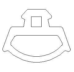 Уплотнитель для алюминиевых фасадов E00 003 03