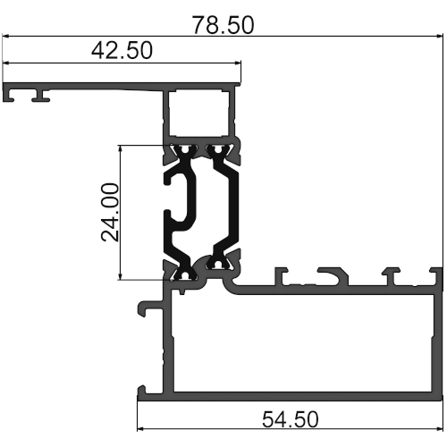 Ригель-обвязка для окон в ТФ50К 315 C03