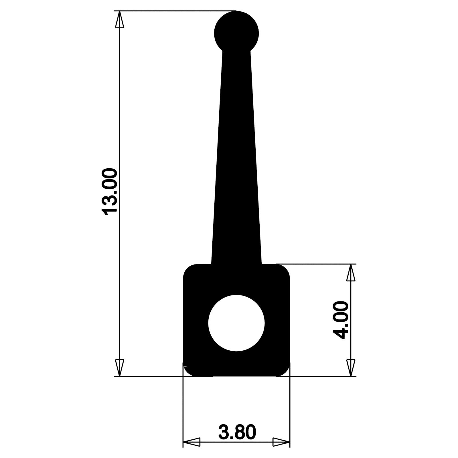 Уплотнитель для алюминиевых окон и дверей E03 007