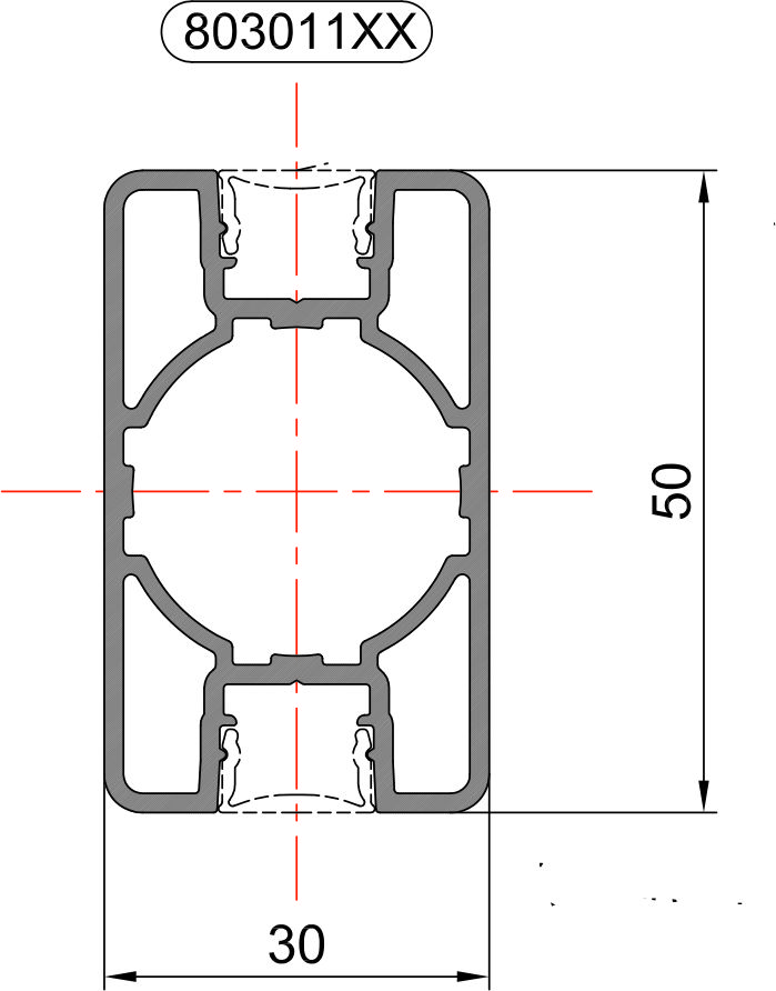 803 011 Алюмінієвий профіль
