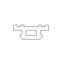 Уплотнитель многоусый E02 033 03 | толщина 1,5 мм из EPDM под стеклопакет в систему T50