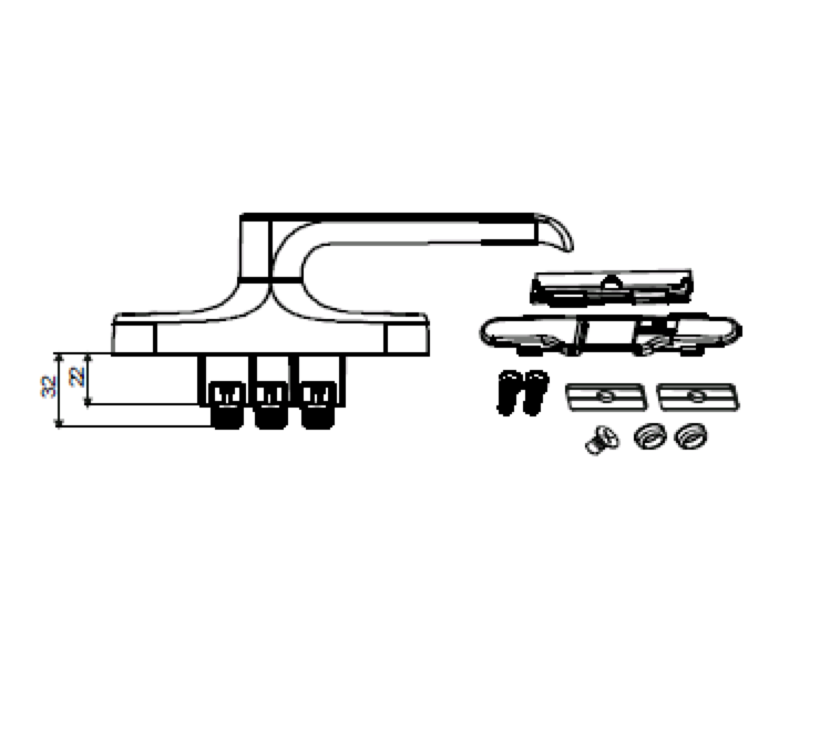 РУЧКА ПОВОРОТНАЯ PROVEDAL 1101.20