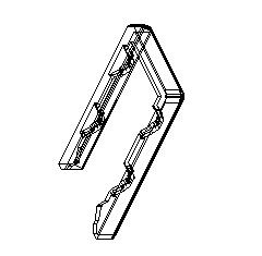 D01 025 Заглушка ригеля ПВХ