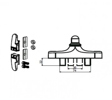 МЕХАНИЗМ РУКОЯТКИ С АКСЕССУАРАМИ 1106.80