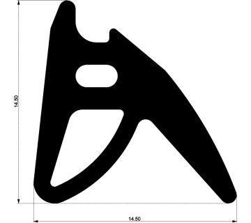 Уплотнитель для алюминиевых окон и дверей E01 017