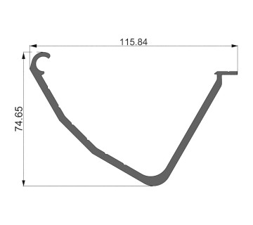 Алюминиевый профиль 800 114 | держатель ламели 800113