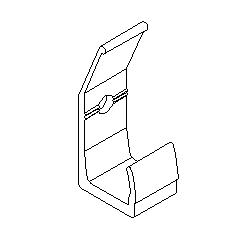 КЛЯММЕР ФАСАДНЫЙ АЛЮМИНИЕВЫЙ 107 D17
