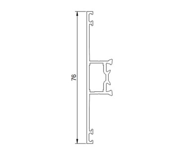 Алюминиевый профиль импоста наружный 315003 | Импост 76 мм