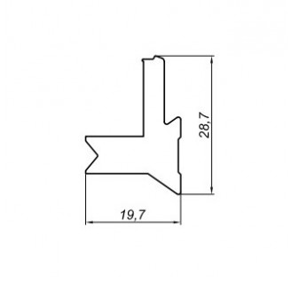 Алюминиевый профиль ползуна 405 002