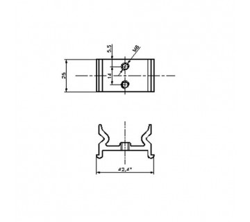 Вкладиш алюминиевый 380 D05 00