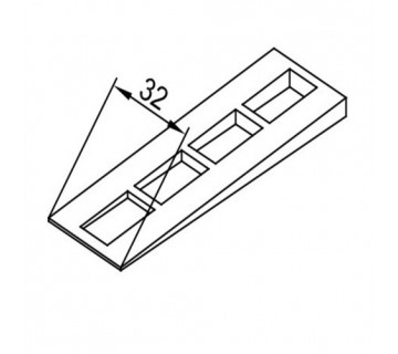 Подкладка клинообразная 32 мм D00 025 00