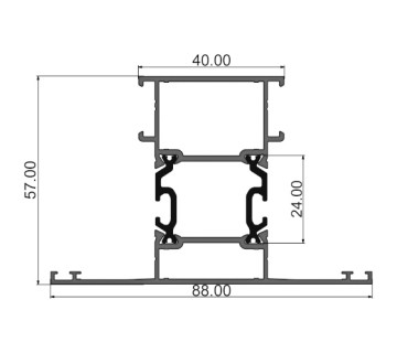 Импост 88 мм 315 С08