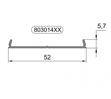 803 014 Алюмінієвий профіль