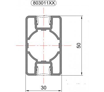 803 011 Алюмінієвий профіль