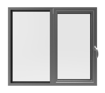 Алюминиевое двустворчатое окно с поворотно-откидной и глухой створками | Talisman TS65