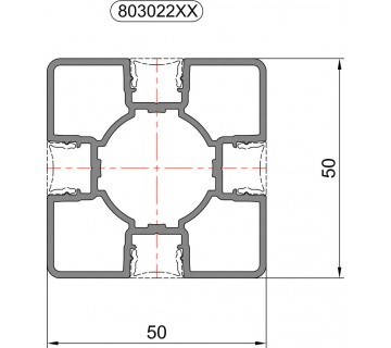 803 022 Алюмінієвий профіль