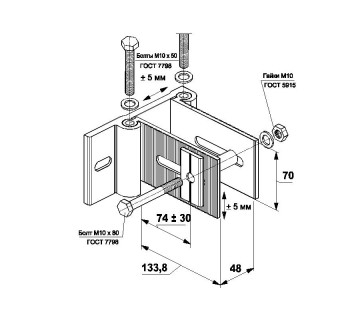 100 A04 48 Кронштейн