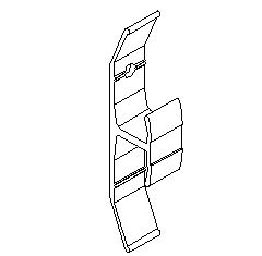КЛЯММЕР ФАСАДНЫЙ АЛЮМИНИЕВЫЙ 107 D16