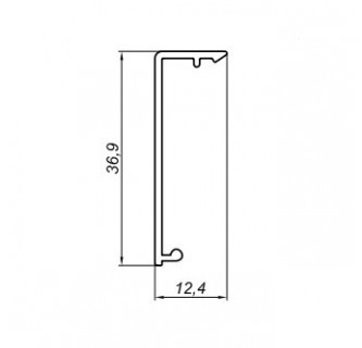 Алюминиевый профиль крышки 405 003