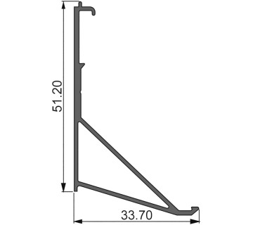 Алюминиевый профиль 800 112 | держатель ламели 800111