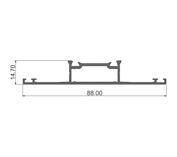 Алюминиевый профиль импоста наружный 315010 | Импост 88 мм