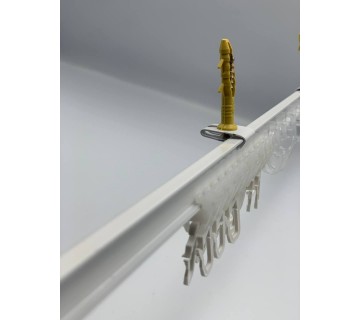 Карниз алюмінієвий 801044 білий 2 м гнучкий