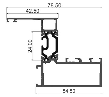 Ригель-обвязка для окон в ТФ50К 315 C03
