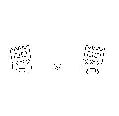 Уплотнитель для алюминиевых фасадов E02 022 03