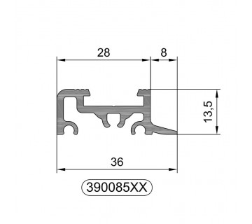 Алюминиевый профиль 390085
